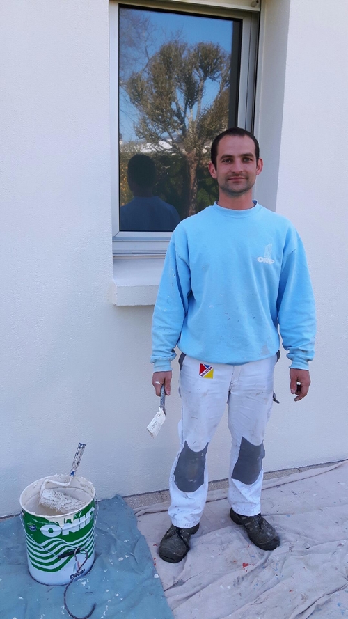 David, peintre en bâtiment apres une 4ème d'orientation à la MFR de morlaix